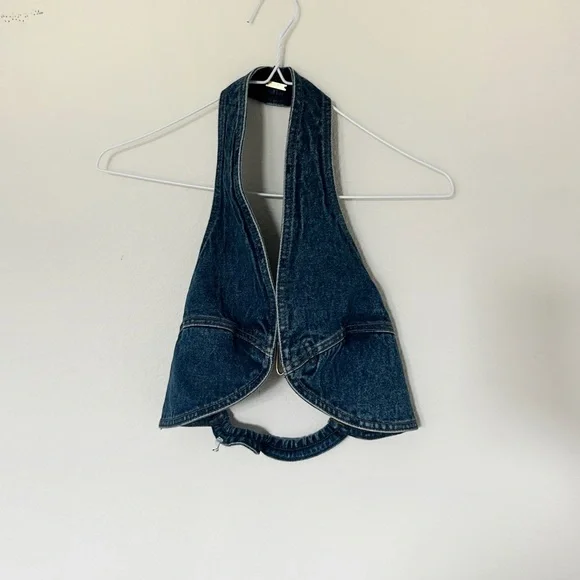 Cult Gaia Diem Denim Halter Top - Picture 3 of 8